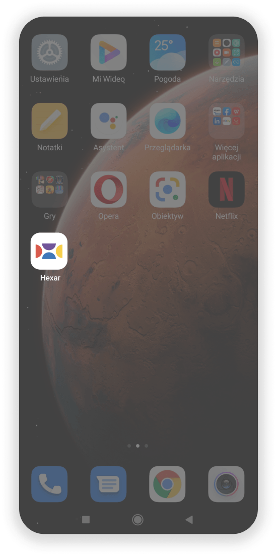 app screen